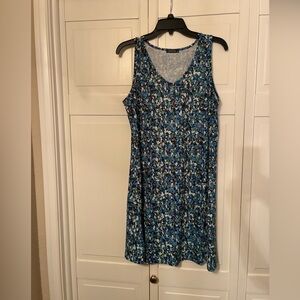 Chic Blue Floral Mini Dress